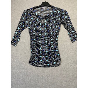 3 for $25. Women's Jennifer Lopez Blouse, Size S, Black & Blue